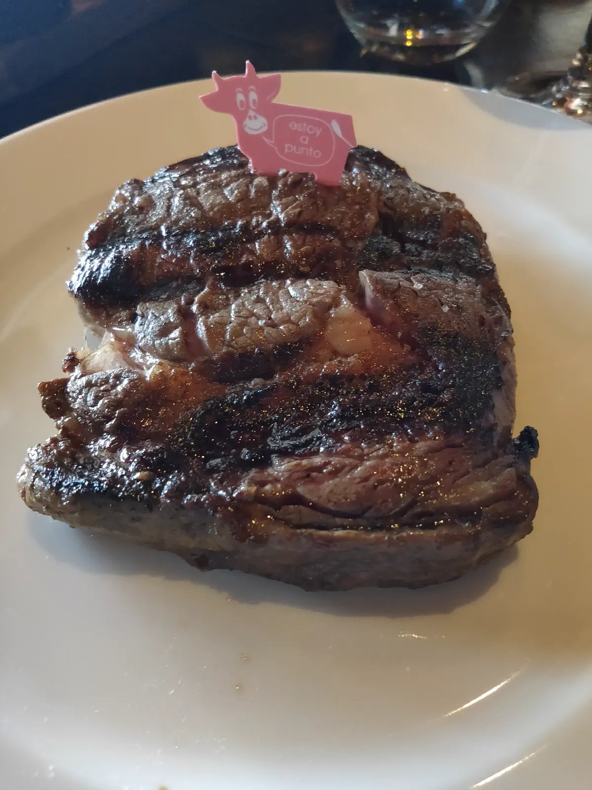 Cabaña Las Lilasのステーキ