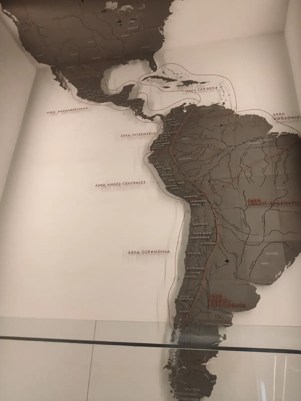 中南米の地図